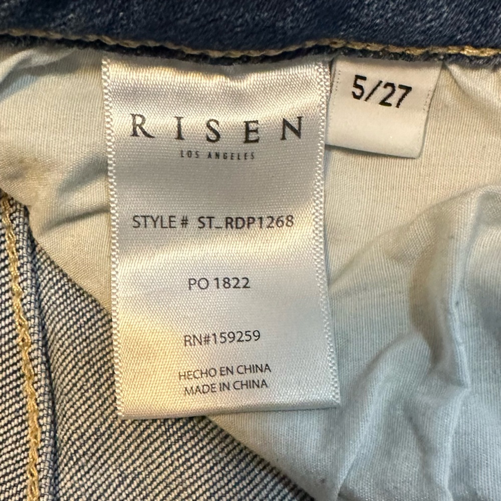 Risen Original Vintage Light Wash Jeans - size 27 - Picture 6 of 6